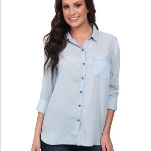 Lucky Brand | Chambray Boyfriend Button Up Shirt